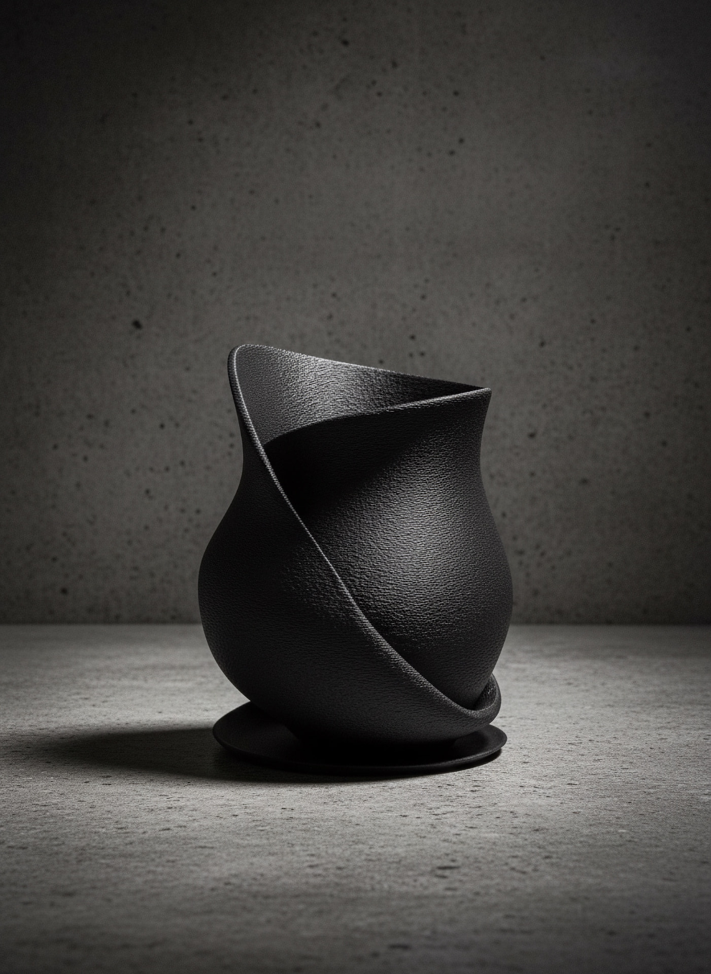 Vaso Nero Asimmetrico