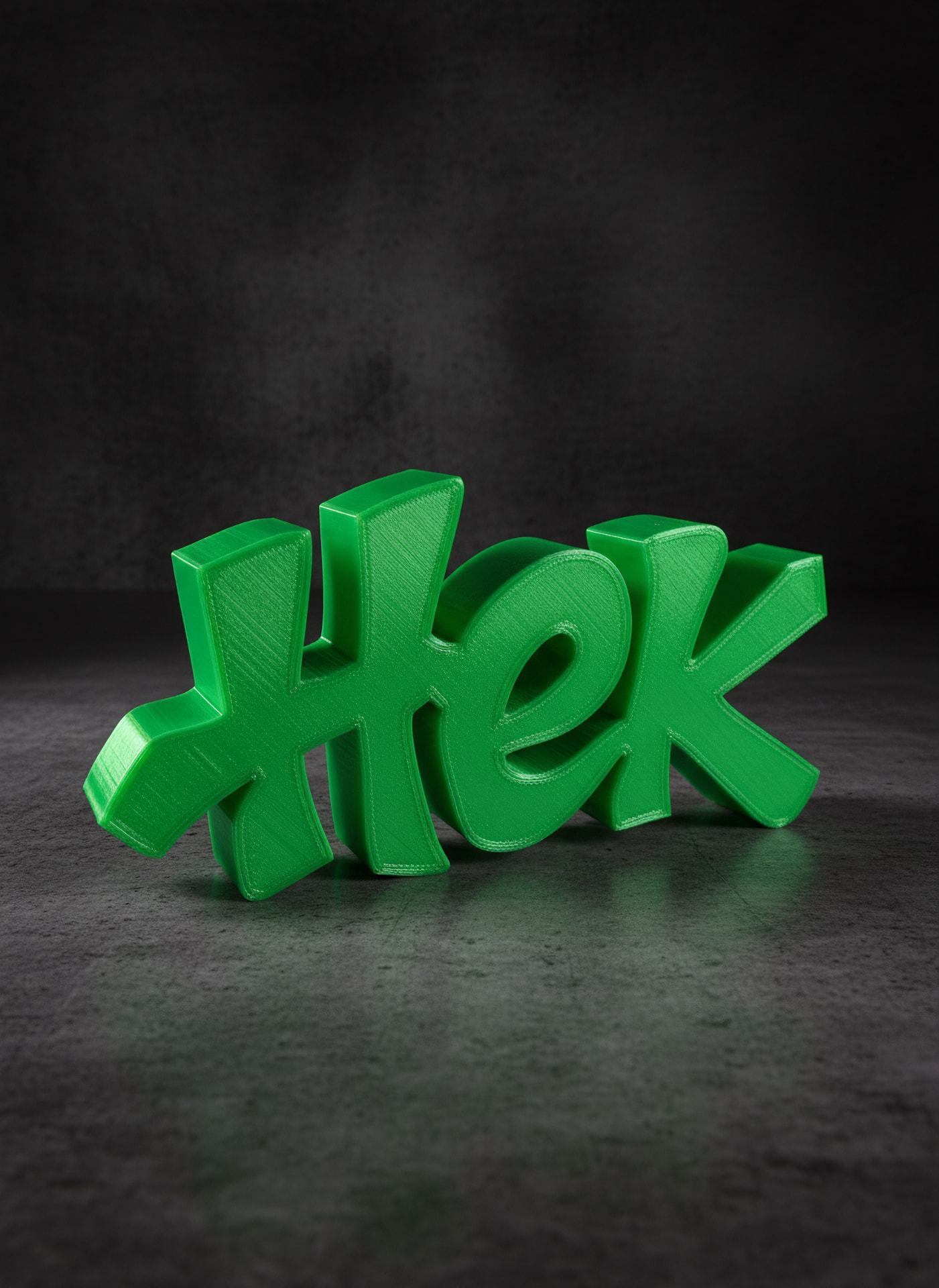 #Hek — lettering 3D