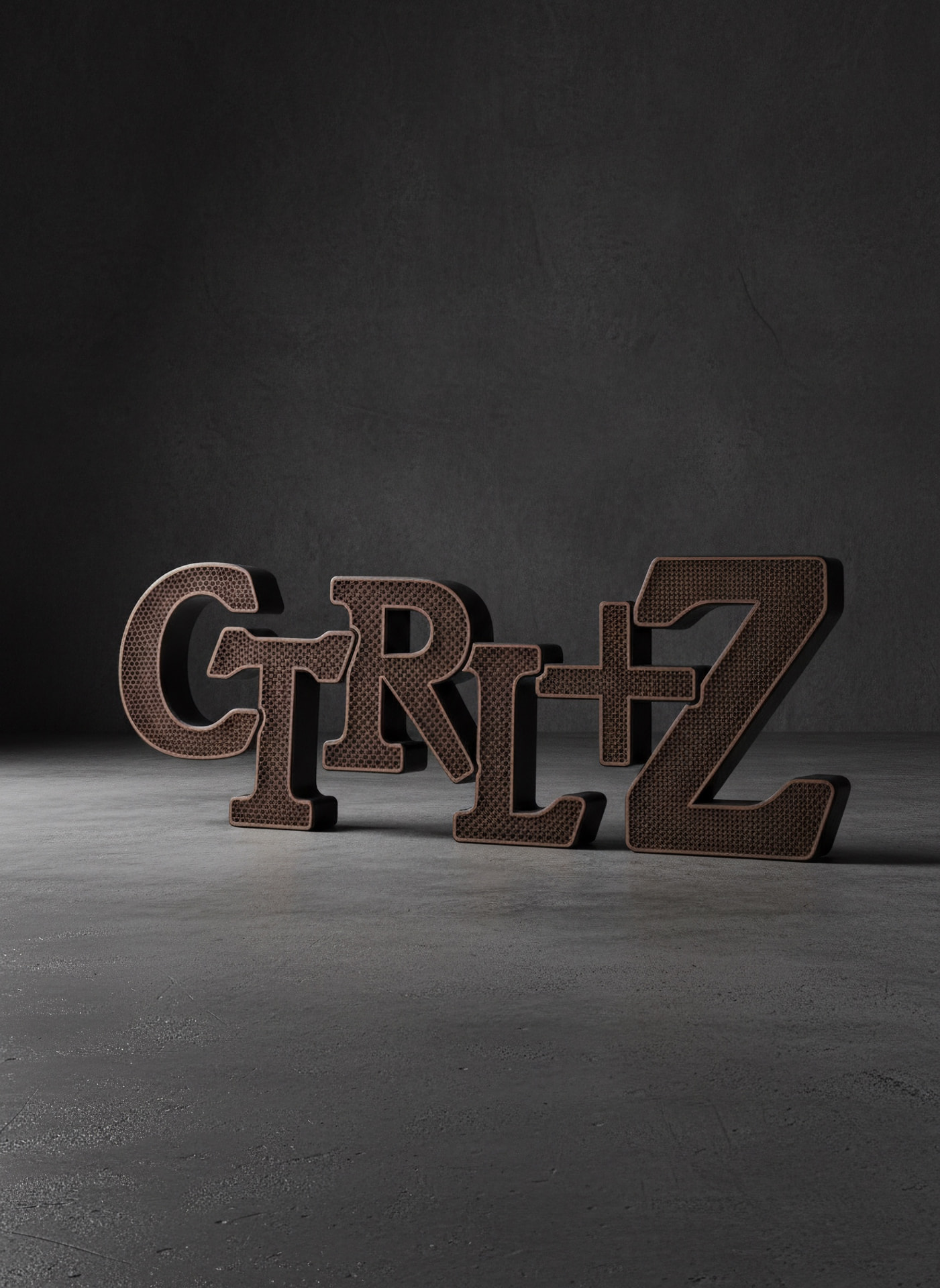 CTRL+Z — scritta decorativa illuminabile