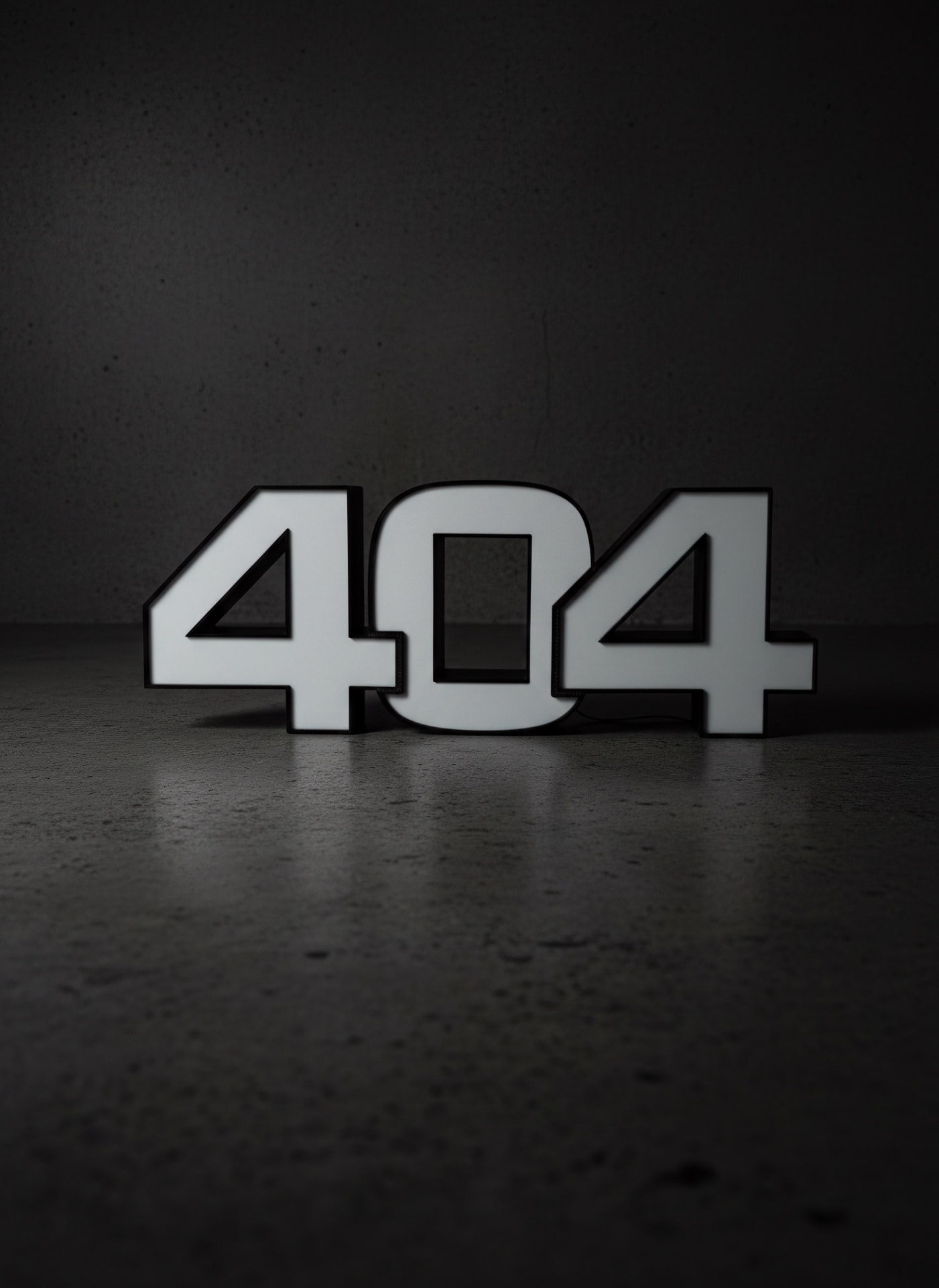 Numeri 404 su fondo scuro