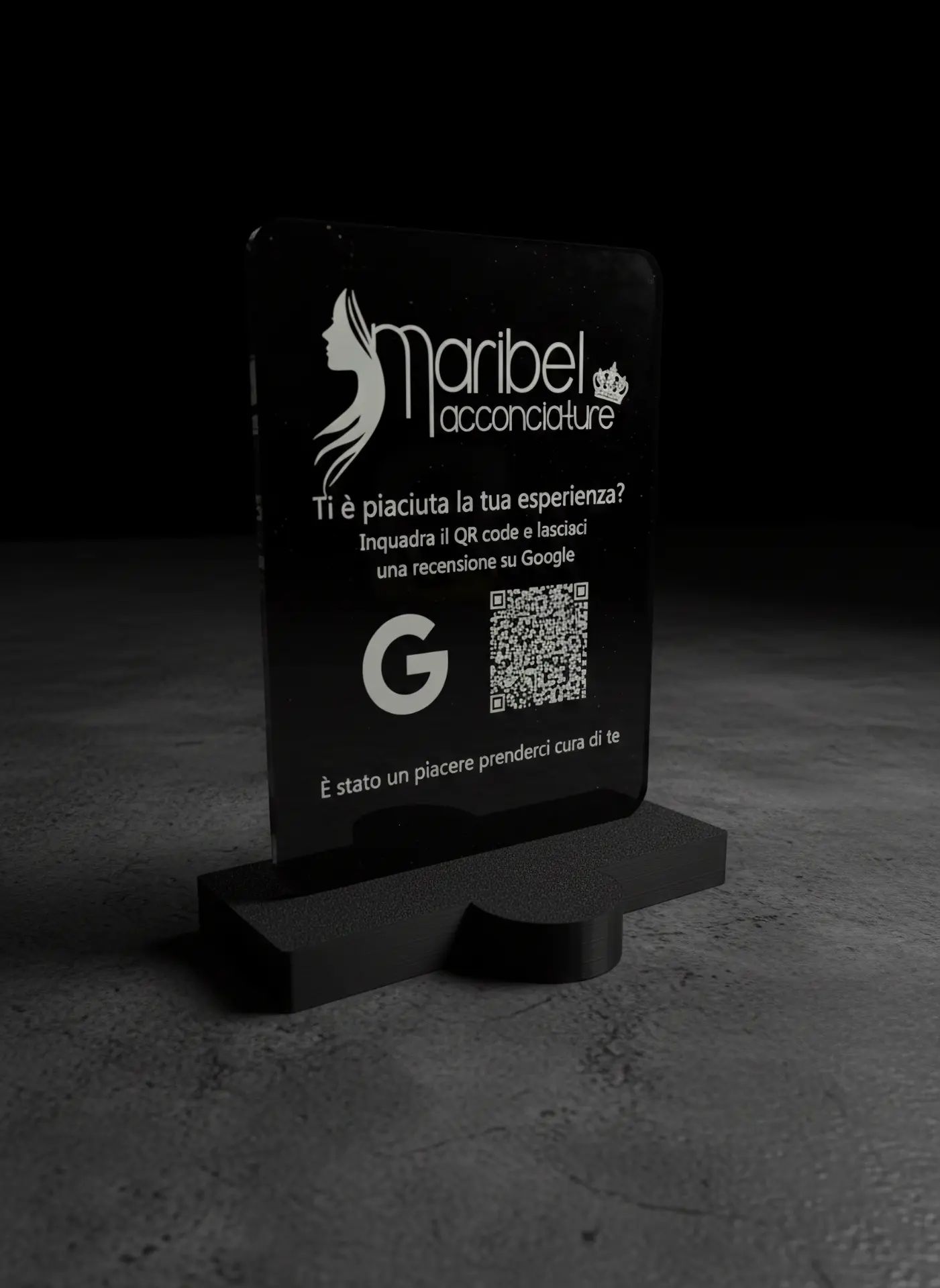 Display recensioni Google — plexiglas inciso