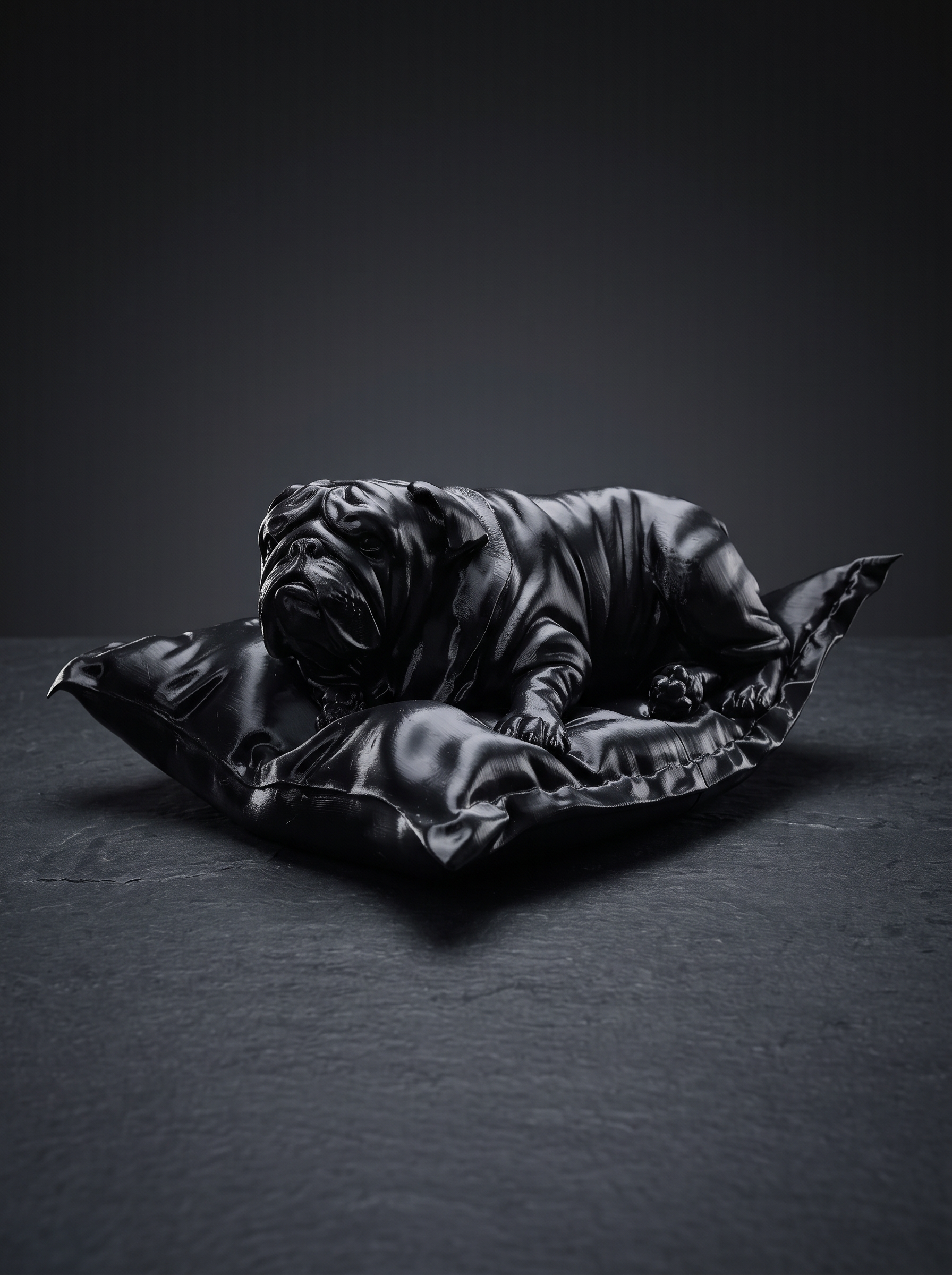 Versione in stampa 3D nera lucida