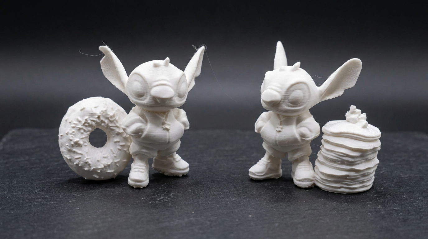 Stampa 3D grezza prima della pittura