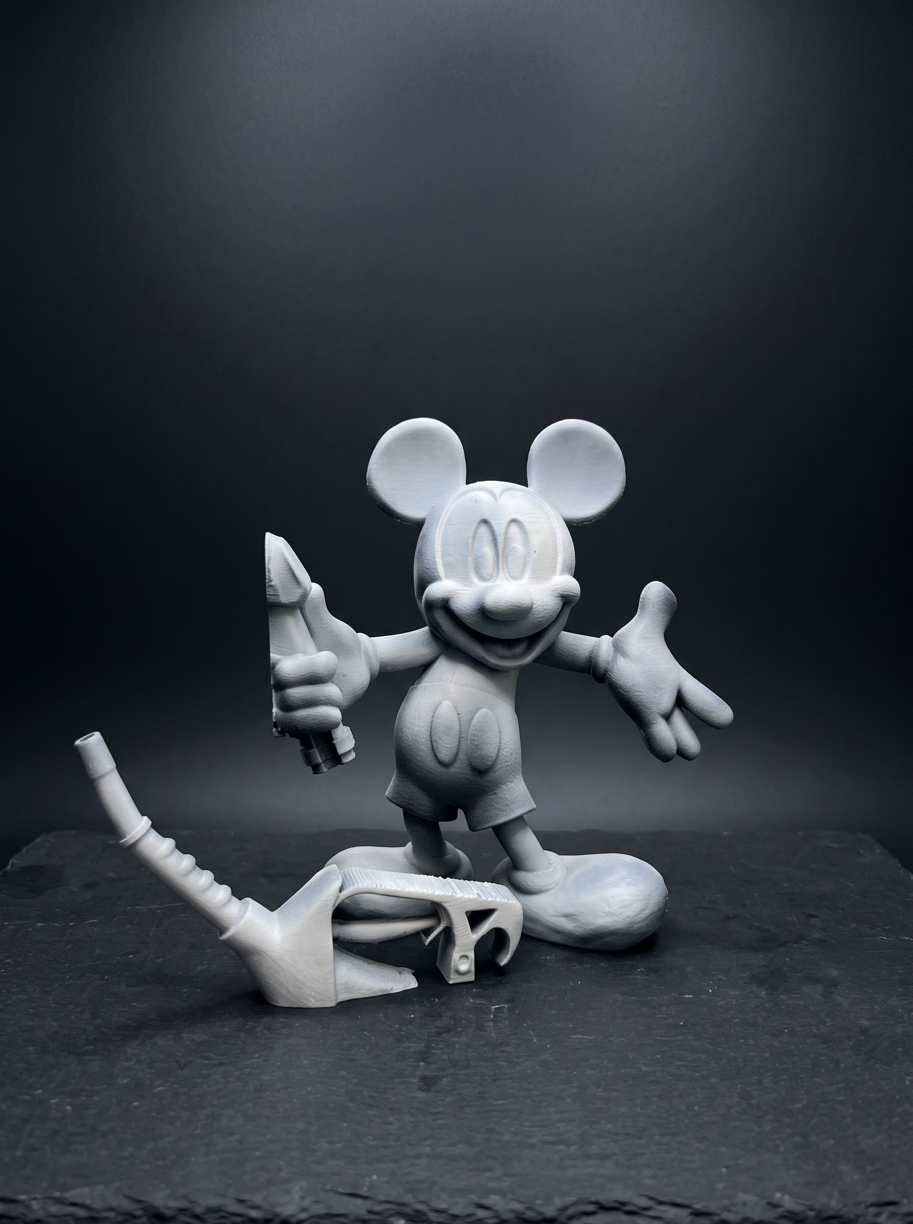 Stampa 3D grezza prima della finitura